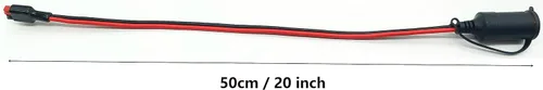 Vista 4 de Enchufe hembra para encendedor de cigarrillos de automóvil, 12AWG, cable resistente, conector de 45 A a encendedor de cigarrillos hembra de 12 V