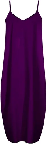 Vista 3 de JOANKDMI Vestido de verano para mujer, con tirantes delgados, holgado, sin mangas, estampado de moda, con bolsillos