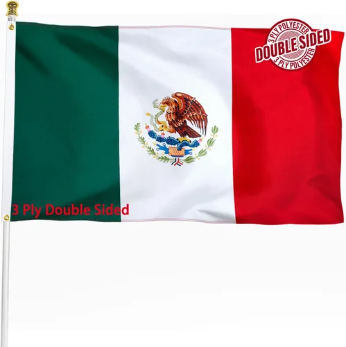 Vista 14 de Bandera de Nicaragua de 3 x 5 pies para exteriores, bandera nacional nicaragüense, bandera nacional nicaragüense, doble cara de 3 capas de poliéster