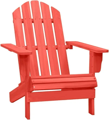 Vista 7 de Blue Adirondack Chair for Outdoor Relaxation, Solid Fir Wood, Ergonomic Design, Comfortable Patio Seating