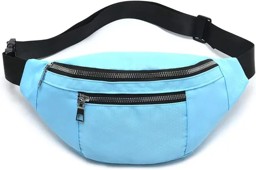 Vista 12 de Fanny Pack for Men Women - Water Resistant Fashion Waist Bag Pack with Adjustable Strap for Travel Hiking Running Outdoor Sports.