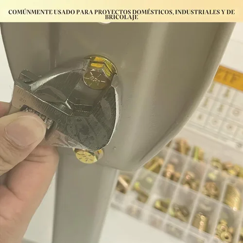 Vista 5 de ZTF SAE Grado 8 Kit de Surtido de Pernos y Tuercas, Juego de Surtido de Tornillos y Pernos Hexagonales de Servicio Pesado, 12 Tamaños Comunes