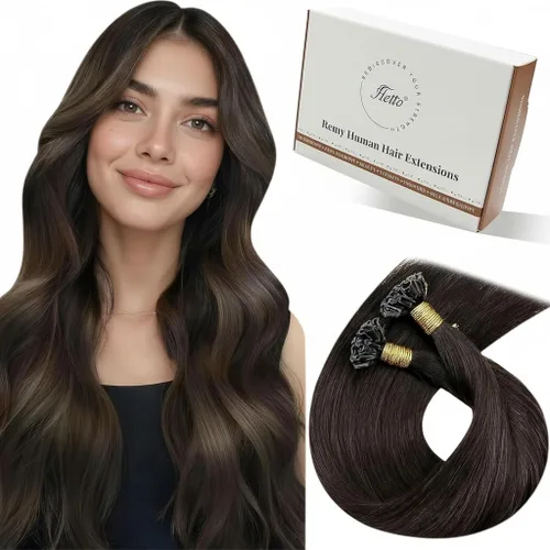 Vista 49 de 【Descuento】Hetto - Extensiones de cabello con cinta adhesiva, 40g, extensiones de cabello humano, color rubio ceniza oscuro degradado a rubio medio