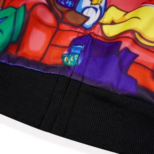 Vista 4 de Sudadera con capucha con estampado de juego para niños, suéter para niños de 5 a 10 años