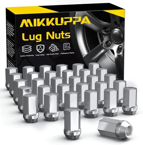 Vista 57 de MIKKUPPA 9/16-18 Tuercas de rueda OEM, reemplazo para tuercas de rueda Dodge Dakota 2005-2010, Durango 2004-2009, ruedas de fábrica Ram 1500