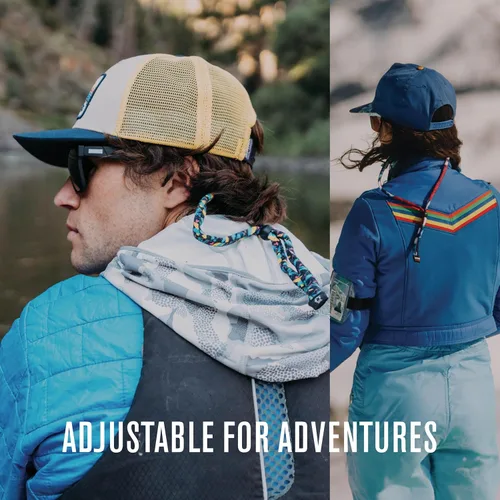 Vista 3 de Chums Original de algodón - Sujetador de seguridad para anteojos unisex - Ajuste ajustable y fabricado en EE. UU. (tamaño de punta estándar)