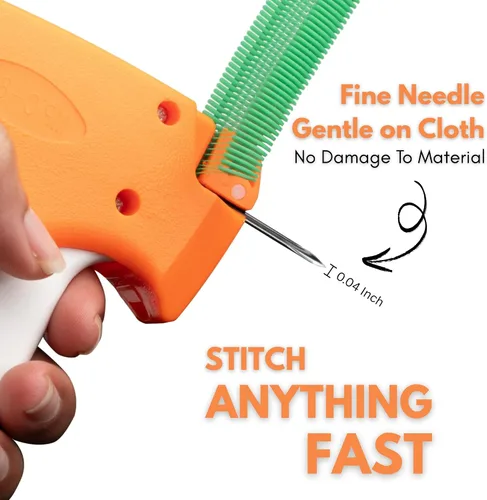Vista 3 de Sessa Clothes Tag Gun with Fastneres – Mini Tagging Gun for Clothes, Fabric, Upholstery & DIY Crafts – Includes Extra 5 Needles & Pack of Fasteners
