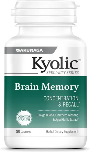 Vista 6 de Kyolic Serie de especialidades, Enfoque cerebral, agudeza mental y enfoque, 60 comprimidos
