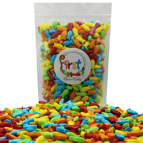 Vista 2 de Rainbow - Peces de acuario surtidos Mini Guppies caramelos duros (regular, 2 libras (paquete de 1))