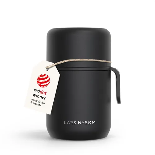 Vista 11 de LARS NYSØM Tarro de alimentos con aislamiento al vacío de acero inoxidable - Olla de almuerzo y frasco de almuerzo a prueba de fugas para alimentos