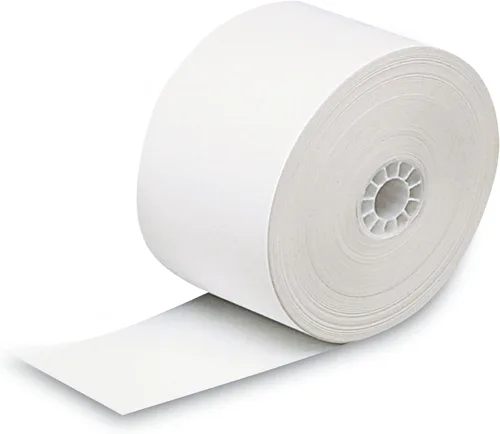 Vista 3 de Universal 35711 Rollos de papel térmico de una sola capa, 1 3/4 pulgadas x 230 pies, color blanco (paquete de 10)