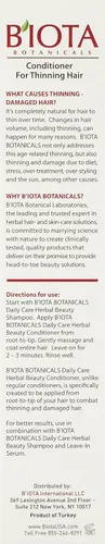 Vista 5 de BIOTA BOTANICALS ACONDICIONADOR DE CUIDADO DIARIO PROACTIVO DE HIERBAS 10.1 FL OZ.