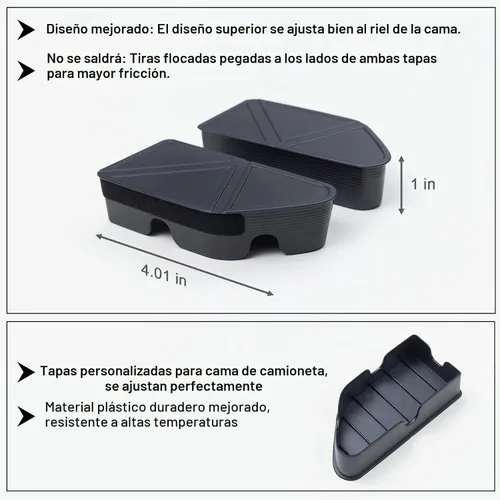 Vista 6 de TOPINSTALL Elegantes fundas de bolsillo para riel de cama 2025 compatibles con Silverado/Sierra 1500 2019-2026 y Chevy Silverado/GMC Sierra 2500HD