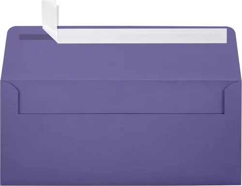 Vista 7 de LUXPaper Sobres de negocios #10 Despegar y prensar 4 1/8 pulgadas x 9 1/2 pulgadas Negro medianoche Texto de 80 libras Cantidad de 1,000