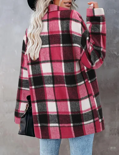 Vista 82 de ZOLUCKY Chaqueta de manga larga con botones para mujer, talla grande, blusas