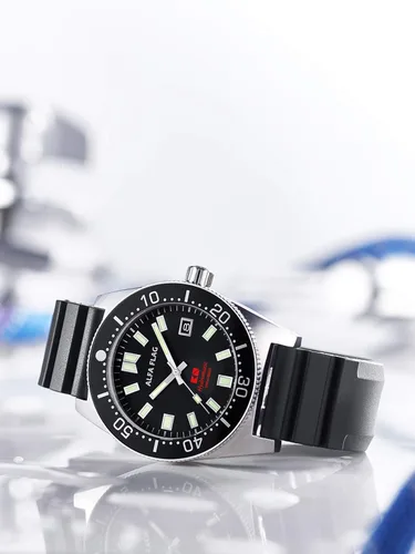 Vista 6 de ALFA FLAG Hydromatic - Reloj deportivo automático profesional para hombre de 656.2ft660 pies