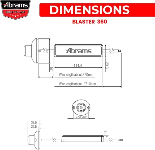 Vista 7 de Abrams. Faros escamoteables LED, Blanco/Blanco