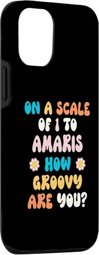 Vista 3 de iPhone 14 AMARIS Cute Retro Girls Groovy AMARIS Personalized Name Case