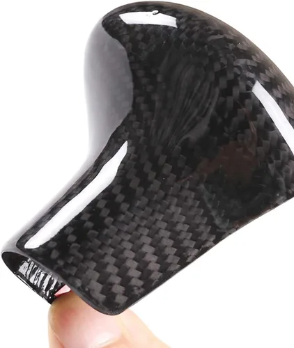 Vista 3 de YIWANG 100% fibra de carbono real coche centro cambio cambio cabeza cubierta ajuste para Audi A4 A6 Q5 2012 2013 2014 2015 2016 Auto Accesorios