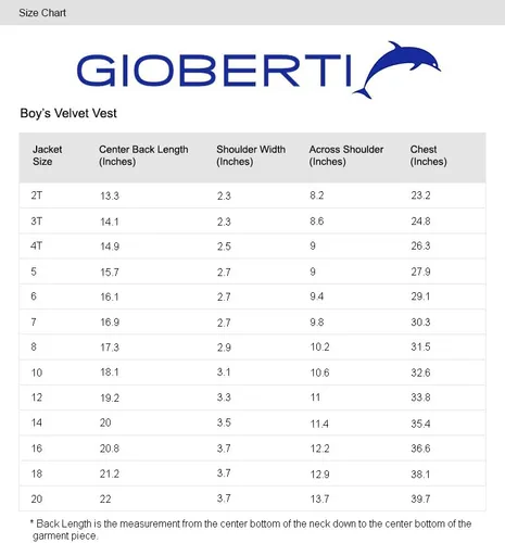 Vista 4 de Gioberti Chaleco formal de terciopelo para niños y niños