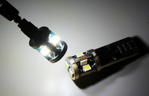 Vista 8 de iJDMTOY 10-SMD-5630 2825 W5W T10 Canbus - Bombillas de repuesto sin errores compatibles con luces de estacionamiento Audi BMW Mercedes Porsche