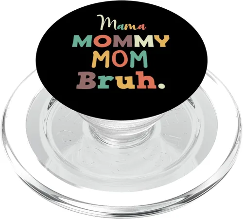 Vista 8 de Mamá Mamá Mamá Bruh Día de la Madre PopSockets intercambiables PopGrip