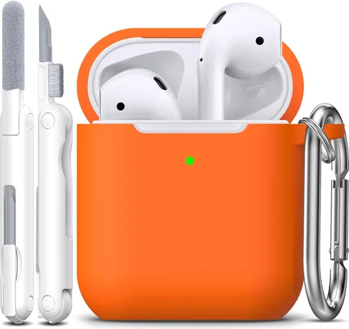 Vista 40 de R-fun for AirPods 2nd/1st Case Silicone Cover, Banana Violet Violeta plátano