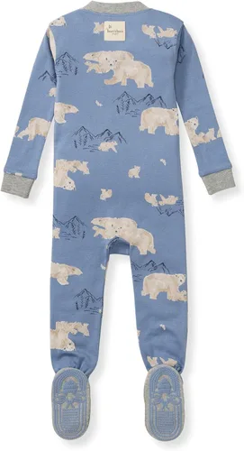 Vista 103 de Burt's Bees Baby - Pijama de una pieza para bebé, mameluco para dormir y jugar, algodón 100% orgánico, cremallera frontal
