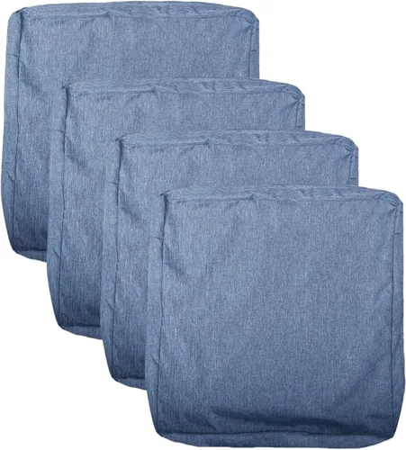 Vista 15 de Fundas de Cojines para Asientos de Patio, Fundas Deslizantes Lavables de Repuesto, Funda Impermeable para Cojín de Almohada de Silla de Muebles