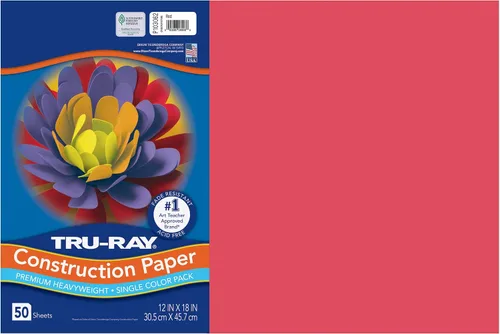 Vista 23 de Tru-Ray® Papel de construcción, 12.0 in x 18.0 in, 50% reciclado, azul atómico, paquete de 50