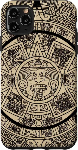 Vista 13 de Funda para iPhone 16 Mexican Aztec Sun Stone Maya Calendar VII