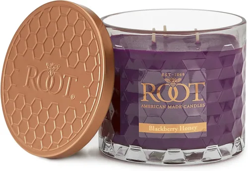 Vista 20 de Root Candles Velas Aromáticas Mezcla de Cera de Panal Vela Artesanal Premium, Veriglass Pequeño, Limón y Bergamota
