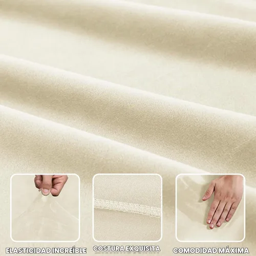 Vista 4 de ZNSAYOTX Fundas para sofá modular de terciopelo suave, fundas de felpa de lujo con parte inferior elástica para sofá modular en forma de L, 2