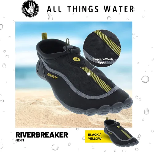 Vista 3 de Body Glove Zapatos de agua para hombre, calcetines de agua, Riverbreaker, zapatos de agua para hombre, zapatos de playa, zapatos de natación