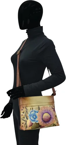Vista 32 de Anna by Anuschka Women's Genuine Leather Medium Crossbody with External Zipper Pocket
