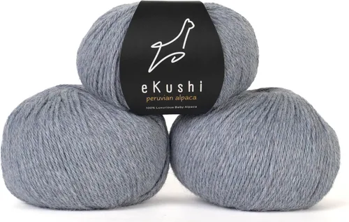 Vista 109 de 100% Hilo de Alpaca Baby para Tejer y Ganchillo - 1 Cono de Hilo Premium DK - Ligero, Hipoalergénico y Térmico Hecho en Perú - Ideal para Proyectos