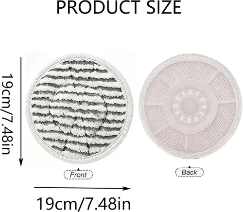 Vista 4 de 10Pack Steam Mop Replacement Pads,Washable Microfiber Scrub Pads