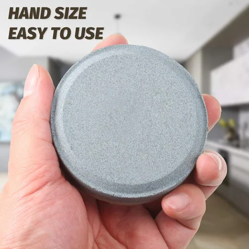 Vista 4 de Honoson Juego de sacapuntas de hacha, grano 120 y 240, piedra de afilar hacha multiusos y herramientas de corte rectangular de 7 pulgadas, disco más