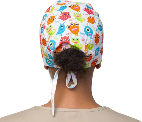 Vista 26 de Print Scrub Caps - Sombrero perfecto para enfermeras, médicos y EMTs..
