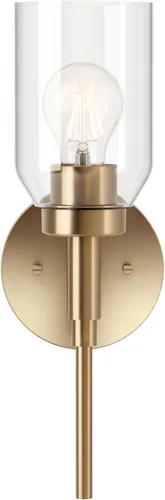 Vista 2 de Kichler Madden - Lámpara de pared para baño, 1 luz, bronce champán