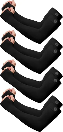 Vista 30 de Mangas para brazo, para hombres o mujeres. Para calentar o refrescar. Guantes de Compresión con factor de protección de los rayos ultravioleta UPF 1