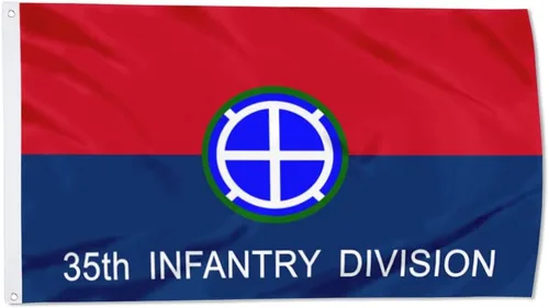 Vista 21 de Fyon Bandera militar de la 34ª división de infantería del ejército de 3 x 5 pies con 2 ojales de latón
