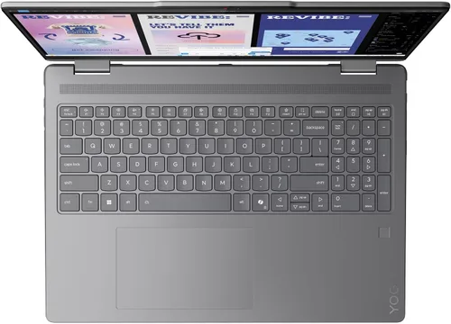 Vista 8 de Lenovo Portátil Yoga 7i 2 en 1 2026, Intel Core Ultra 7 256V, Intel Arc Gris lunar