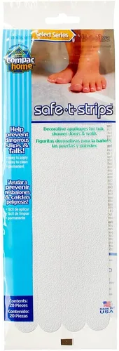 Vista 10 de Compac Select - Tiras en T seguras, apliques funcionales de baño para bañeras y duchas, calcomanías de baño antideslizantes para mantener a los Claro