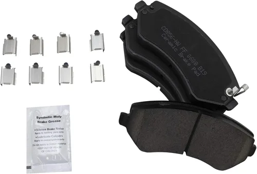 Vista 4 de TRQ Kit de pastillas de freno delanteras y traseras y rotores Kit de productos químicos de freno, pastillas de freno de cerámica compatible con Jeep