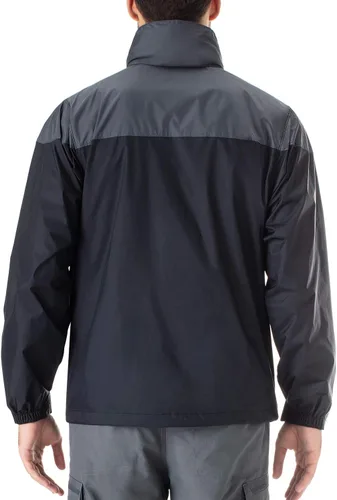 Vista 2 de NAVISKIN Chubasquero impermeable para hombre, con capucha oculta, poncho ligero y plegable