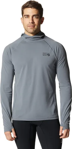 Vista 11 de Mountain Hardwear Sudadera con capucha elástica de montaña para hombre, para senderismo, casual, campamento y mochilero Estampado De Tinte De Hielo