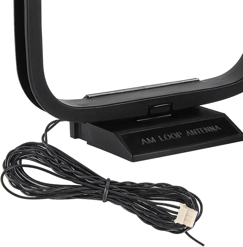 Vista 5 de Antena de bucle AM 3 Pin Mini conector para receptor estéreo Radio interior Audio Home Natural Sound Theater