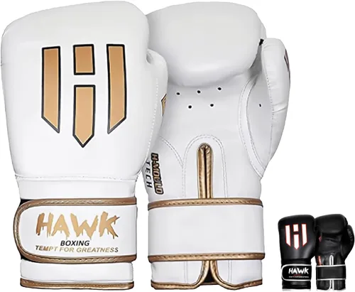 Vista 8 de Hawk Sports Guantes de boxeo para hombres y mujeres, cómodos guantes de entrenamiento de boxeo con acolchado de espuma para lanzar golpes de fuerza
