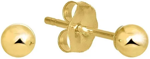Vista 2 de Aretes de bola de oro amarillo de 14 quilates - 0.079in, 0.118in, 0.157in, 0.197in, 0.236in, 0.276in, 0.315in, 0.394in, Oro, no conocido